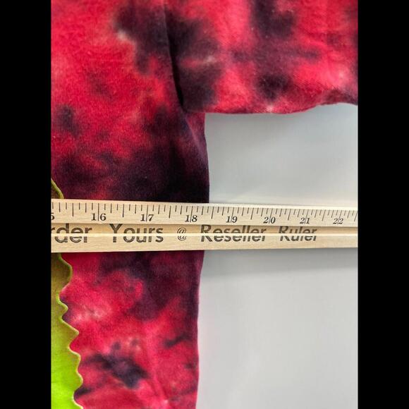 VTG RL STINE GOOSBUMPS NIGHT OF LIVING DUMMY AOP TYE DYE SHIRT SZ MEDIUM GRAPHIC - Picture 7 of 7